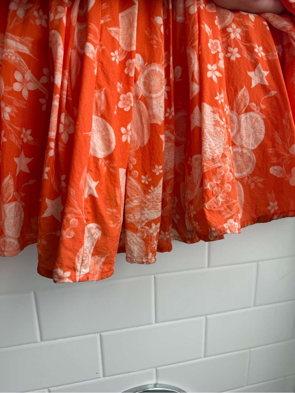 Agua Bendita Fairy Mita Maxi Dress | Patchwork Bird & Citrus Print | Size M - Picture 12 of 16